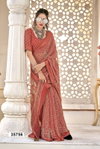 Chitrashala By Vallabhi Moss Georgette Floral Print With Sawrovski Work Saree Online Wholesale